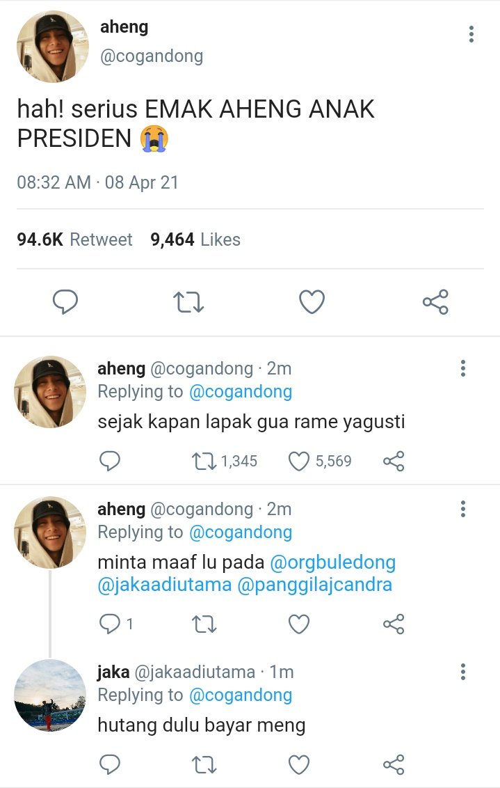 rapunderys's tweet photo. `Emak, Aheng anak presiden

Hendery short au. https://t.co/SIe5nMgXoM