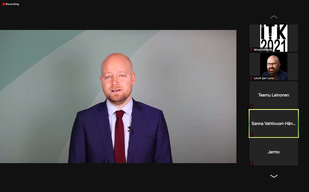 teemul's tweet image. Avaus: #ITK2021 #ITK30v #virtuaaliITK