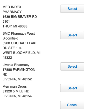 HEALTH MART pharmacies have openings in Troy, West Bloomfield and Livonia (must create an account)  https://scrcxp.pdhi.com/Portal/Member/d1e1f5d5-007f-4167-b8d1-1ea83cb3b215