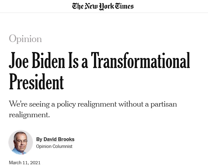 Manufacturing consent is relentless and systematic.During the campaign, big media convinced Dem voters that Biden, facing multiple sexual misconduct allegations, was the ONLY candidate who could defeat Trump.That was bullshit. And so is this spin...