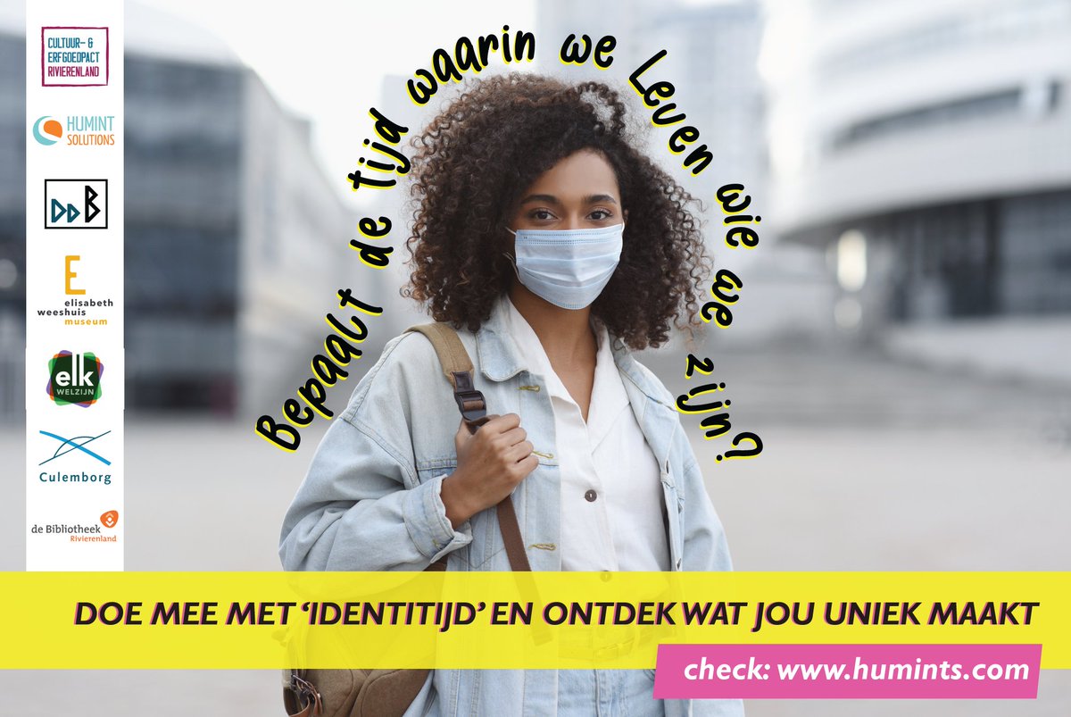 Wat bepaalt wie jij bent? In april en mei draait een uitdagend Culemborgs jongerenproject 'Identitijd'. Er is nog plek! Ook voor Culemborgse verhalenvertellers. humints.com/identitijd #culemborg #ookditisMDT #lekenlinge #identitijd #elkwelzijn #knowledgedetective