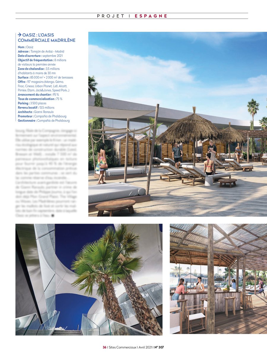 CieDePhalsbourg (@ciedephalsbourg) on Twitter photo 🗞🏖 « Oasiz est le projet complètement fou de Philippe Journo. Il promet un "entertainment exceptionnel" où les madrilènes pourront profiter d'un beach club dans le retail park. »
Merci à <a href="/SitesCommerc/">SitesCommerciaux.com</a> pour cet article.
👉 Retrouvez l'intégralité : cutt.ly/2c498Pb 🗞🏖 « Oasiz est le projet complètement fou de Philippe Journo. Il promet un "entertainment exceptionnel" où les madrilènes pourront profiter d'un beach club dans le retail park. »
Merci à <a href="/SitesCommerc/">SitesCommerciaux.com</a> pour cet article.
👉 Retrouvez l'intégralité : cutt.ly/2c498Pb