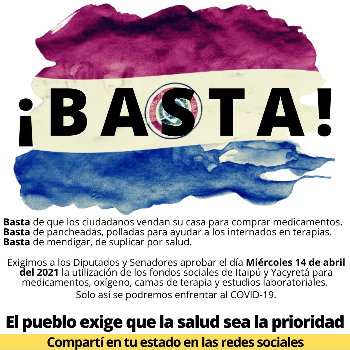 KattyaGonzalez9's tweet photo. Este dinero es del Paraguay 🇵🇾 no de la ANR. 

Gracias a los que se suman y ayudan con su creatividad. #LaPlataEstá #QuepaguelaBinacional https://t.co/KPBptIsZGJ