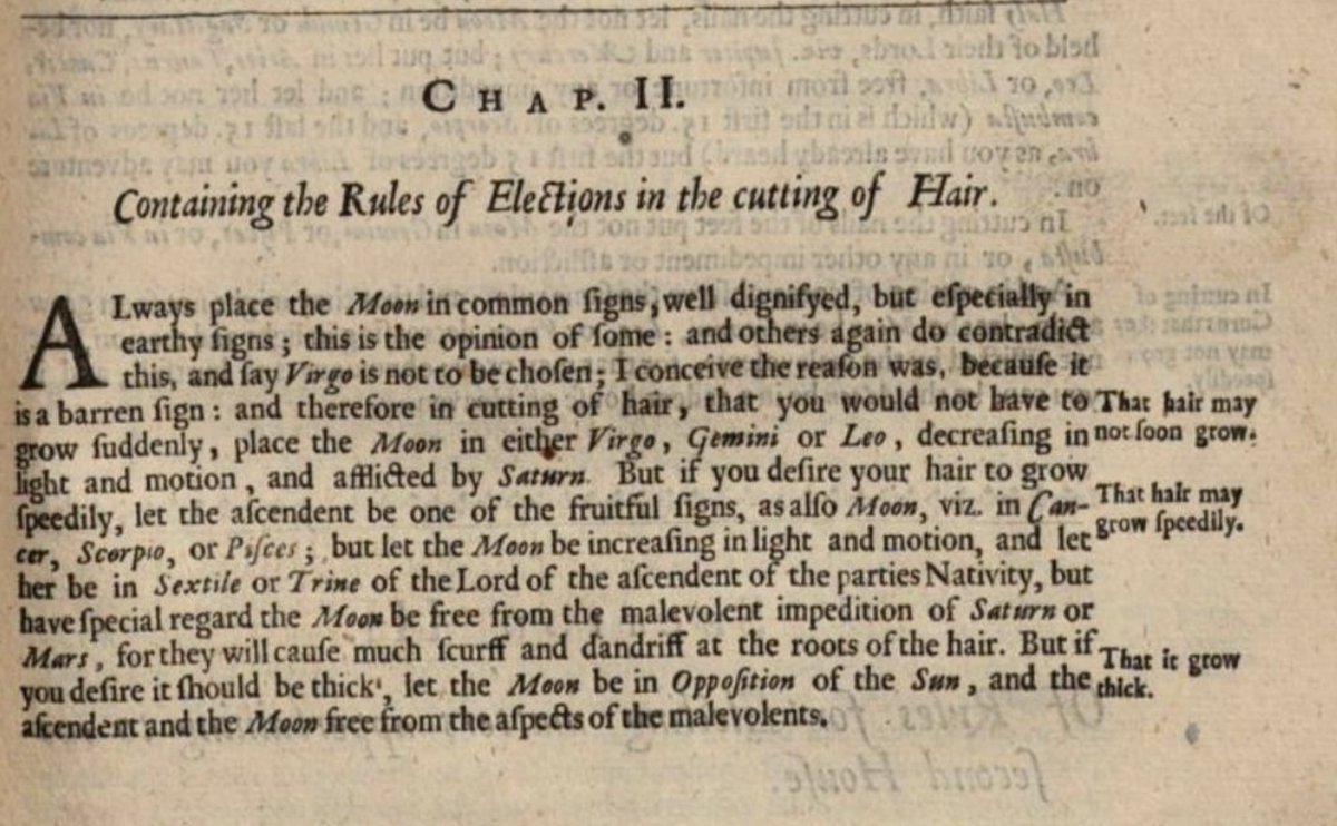 The author has come to understand that today, in the UK is the day hairdressers are permitted to open again. To that end, let us analyse the astrology used to find auspicious times to cut hair  https://books.google.com/books?id=EyZlAAAAcAAJ&pg=RA1-PA133#v=onepage&q&f=false