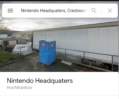4twitchFonno's tweet photo. @NintendoNL Waarom is jullie headquarters een dixi? https://t.co/AAaYRnYNny