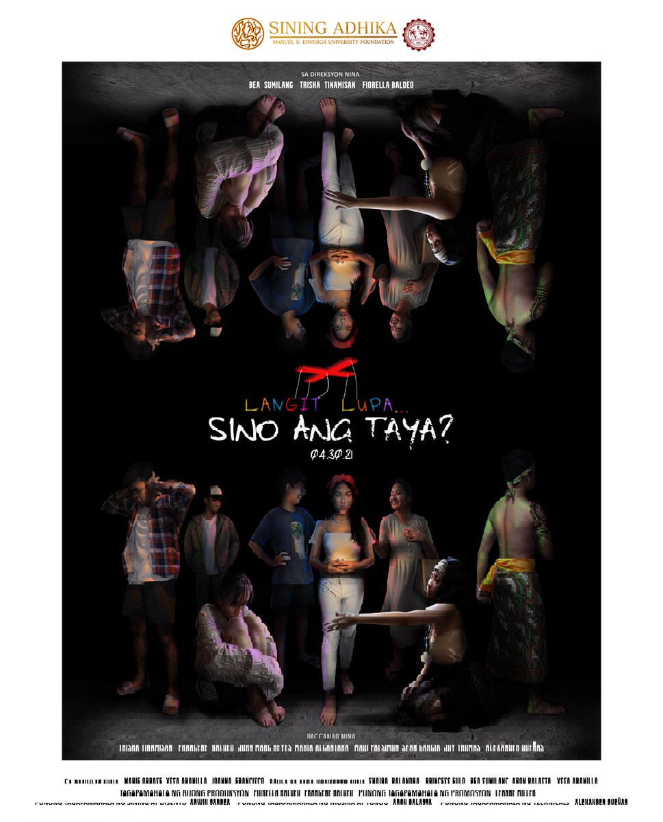 Calelayan's tweet photo. Pagmamahal. Paninindigan. Pakikipaglaban.

Kaya mo bang itaya ang lahat sa isang laro na lahat tayo'y may kapalarang matalo? 
Inihahandog ng Sining ADhika ang opisyal poster para sa ating makabagong teatrong kwentong itatanghal ngayong buwan! 

Langit, Lupa...Sino ang taya? https://t.co/gUe8tZPTFf