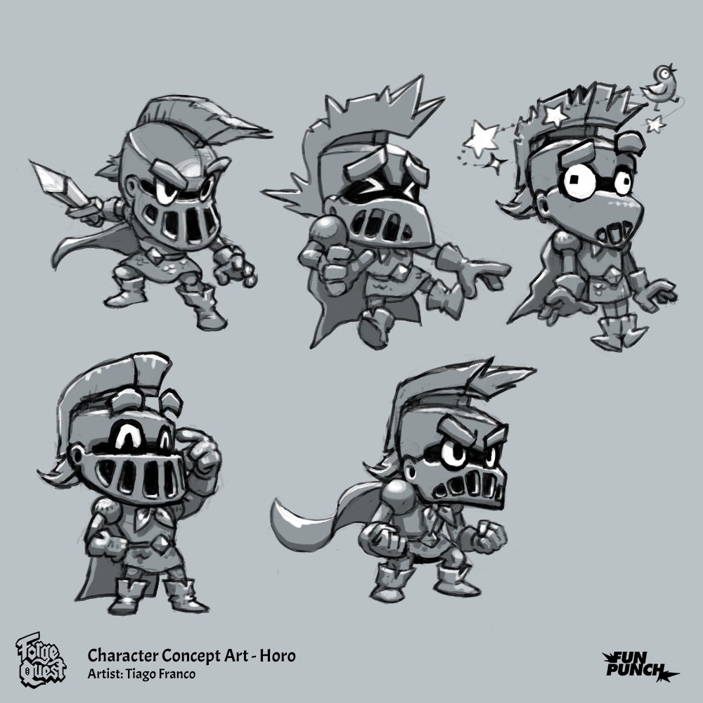 We know we've been a bit silent but multiple things have been cooking, here's a peek at one of them. This is Horo, one of the playable characters from Forge Quest, one of our in-house projects: a merge game with RPG and idle elements. More on that soon! 👀
#gamedev #gameart