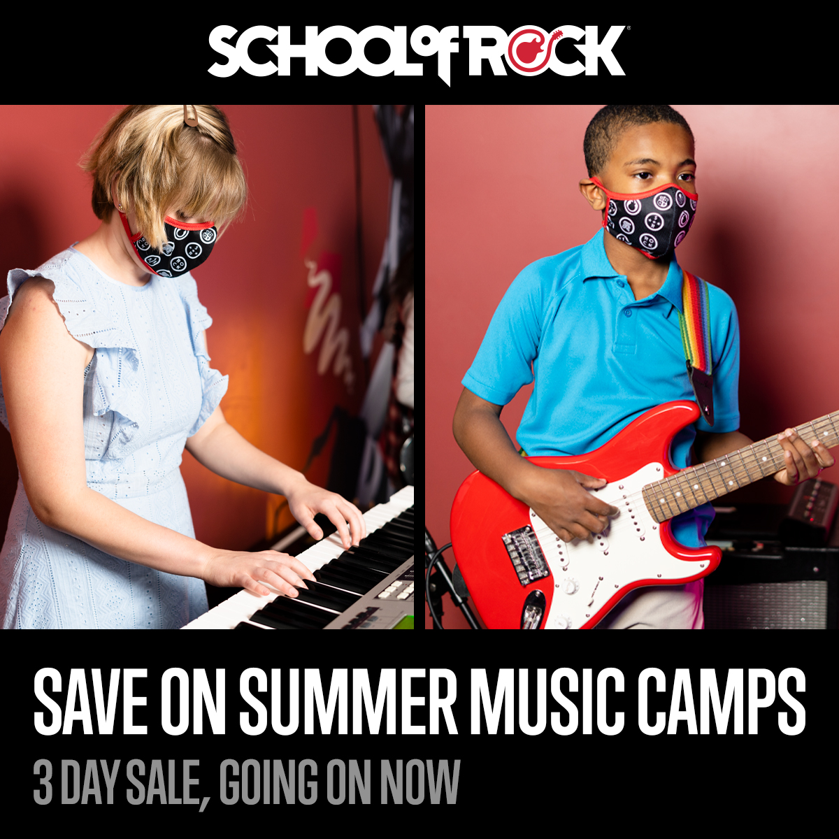 SchoolOfRockATL's tweet photo. SUMMER CAMP SALE!!! 
Save 25% when using coupon code CAMP25 at checkout!
This 3 day sale ends Wednesday, April 14th!
https://t.co/T67tEK1Euo https://t.co/Uhnux5D5KO