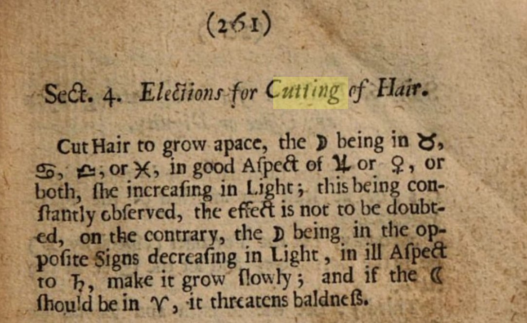 it should be noted that at time of writing, the Moon is in Aries, and another early modern book on electional tells us cutting hair when the moon in this sign "threatens baldness"  https://books.google.com/books?id=RSDVW69UeN4C&dq=mikropanastron&pg=PA261#v=snippet&q=cutting&f=false