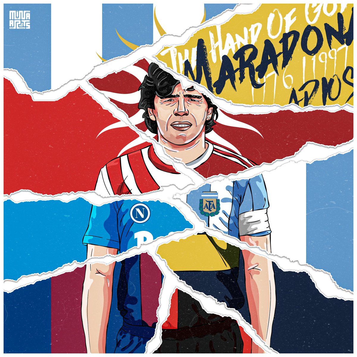 Diego Maradona 1976/1997

#ad10s #argentina #barcelona #bocajuniors #d10s #diegomaradona #footballart #footballartwork #footballdesign #footballillustration #footballlegend #footballposter #maradona #napoli #sevilla #socceriart #sportsart #sportsdesign #sportsillustration