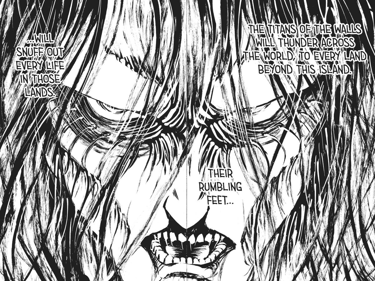 These lines are also rendered hollow now."... protect the people of Paradis" =/= give the people of Paradis an equal fight against the world post Rumbling  #aot139spoilers