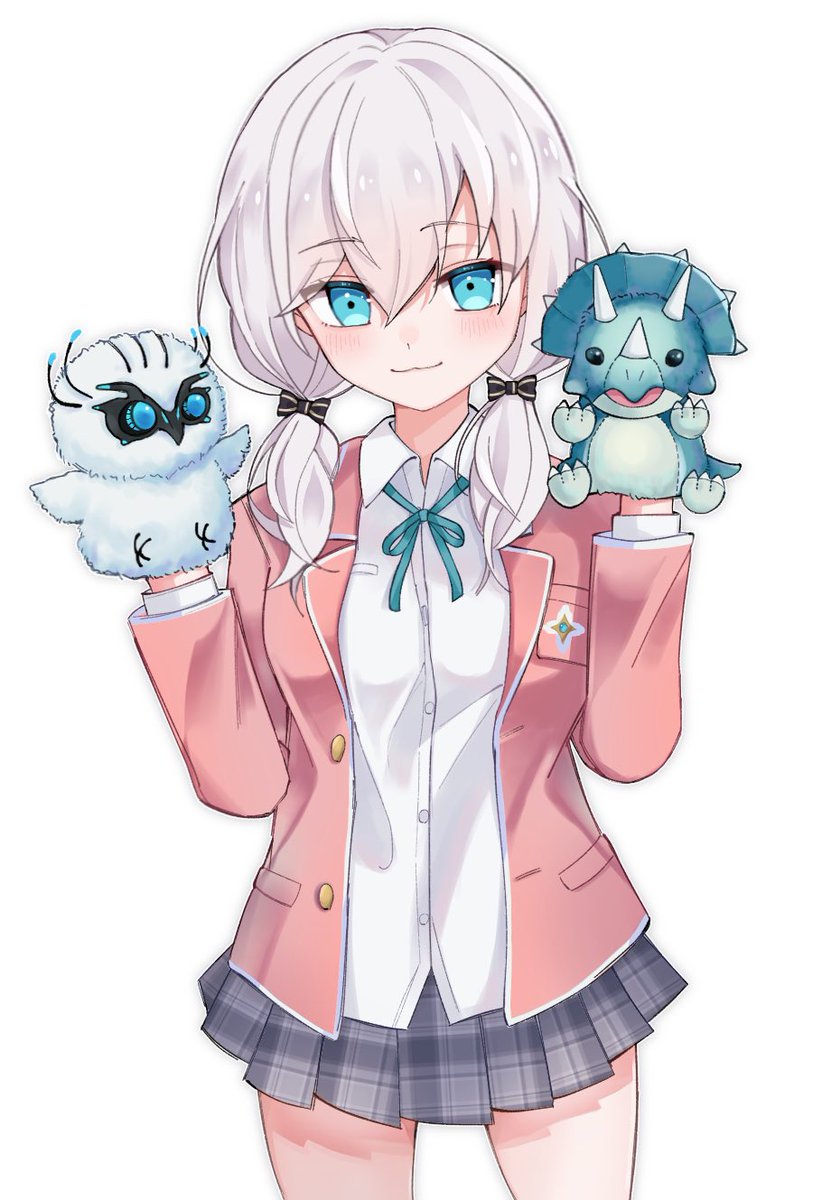 マル描いてちょんっ Arkの恐竜パペットあったら可愛い 制服色捏造 ラベるのイラスト マル描いてちょんっ Arkの恐竜パペットあったら可愛い 制服色捏造 ラベるのイラスト