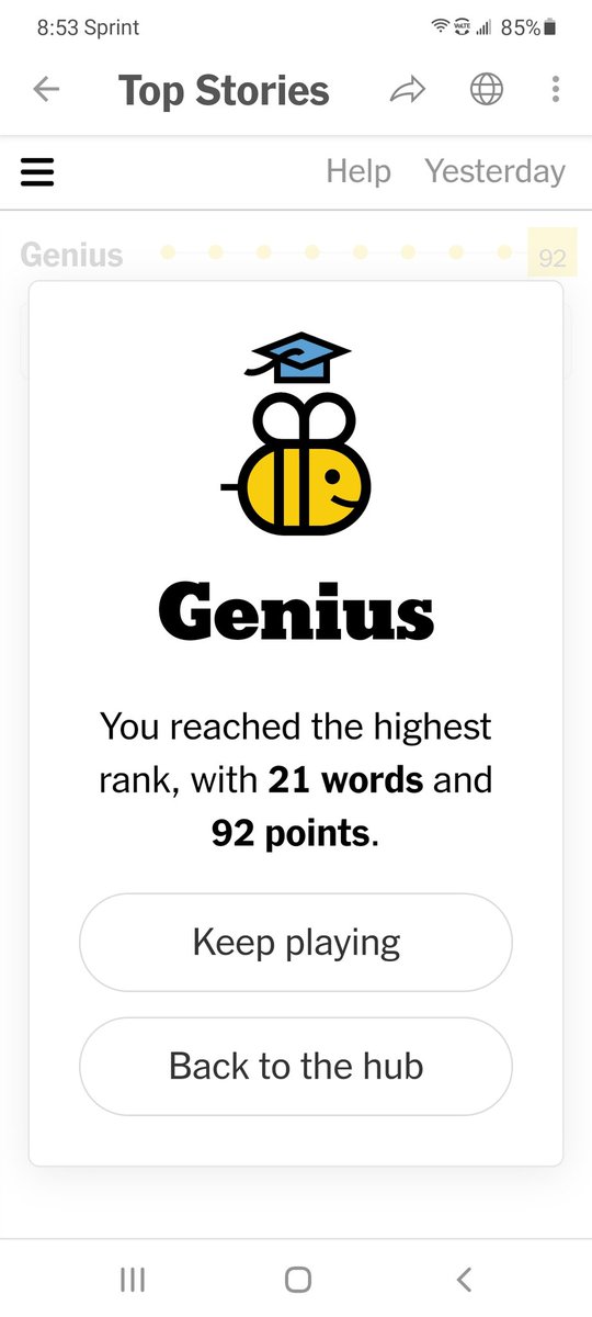 21 words, 92 points, "Genius" level today!  DIORWLY