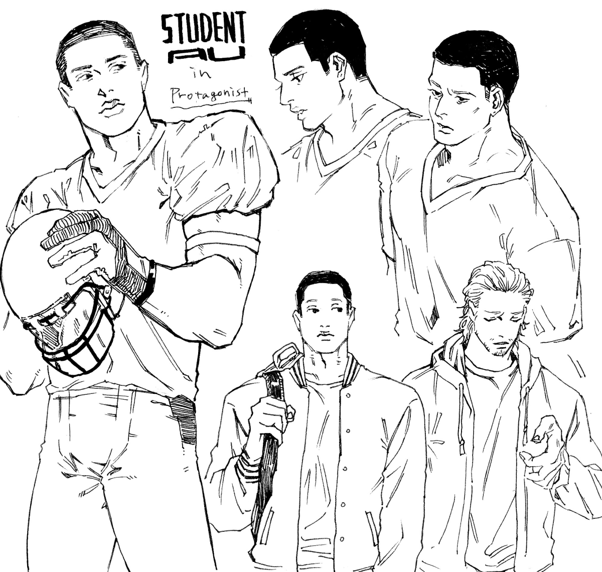 student AU in Protagonist 