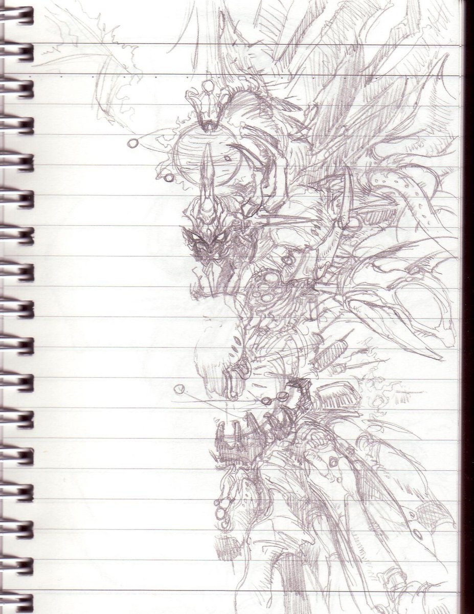 ブラックホール・サナトスの下書きが出てきた 