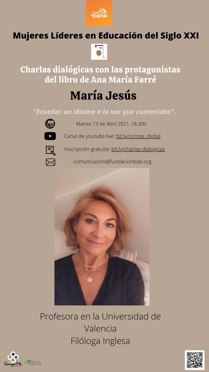 Mañana retomamos nuestras Charlas Dialógicas con Mujeres Líderes en educación del Siglo XXI. En esta ocasión con <a href="/amfarregau/">Ana Maria Farré</a> <a href="/Sofia_Temprado/">Sofia temprado</a> y  @mjfrigolls