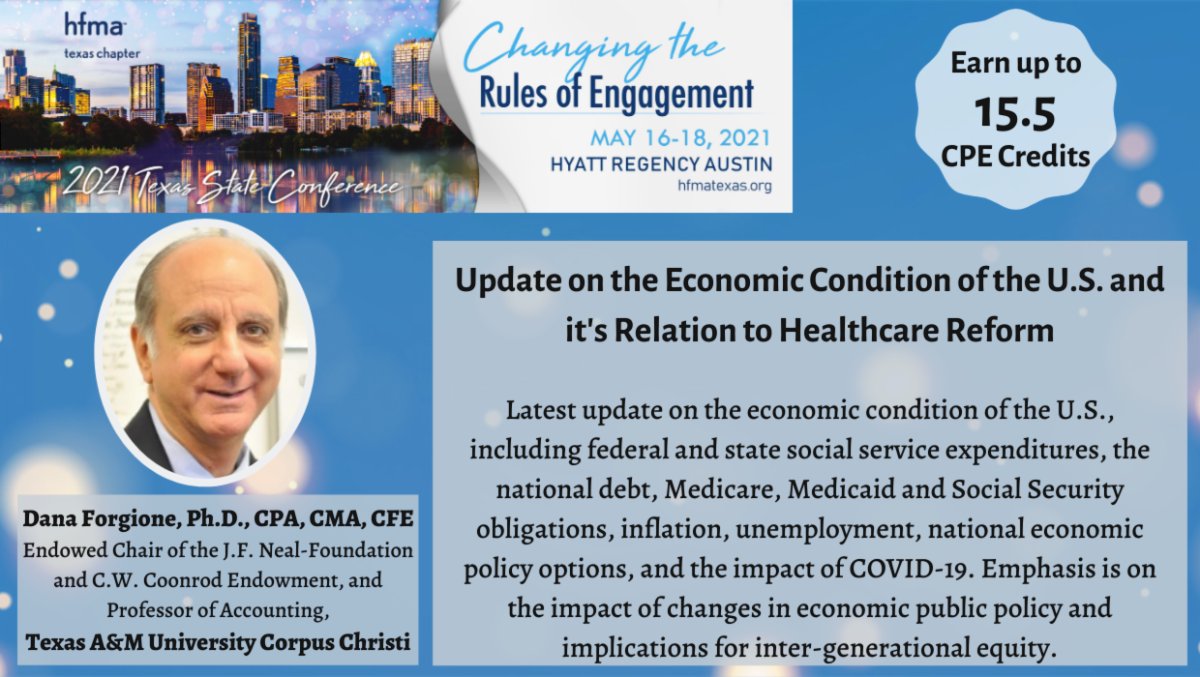 hfmatexas's tweet photo. Featured session for the HFMA Texas State Conference - Update on the Economic Condition of the U.S. Join us! https://t.co/acxxz5Hqwa https://t.co/RqEGuabkgS