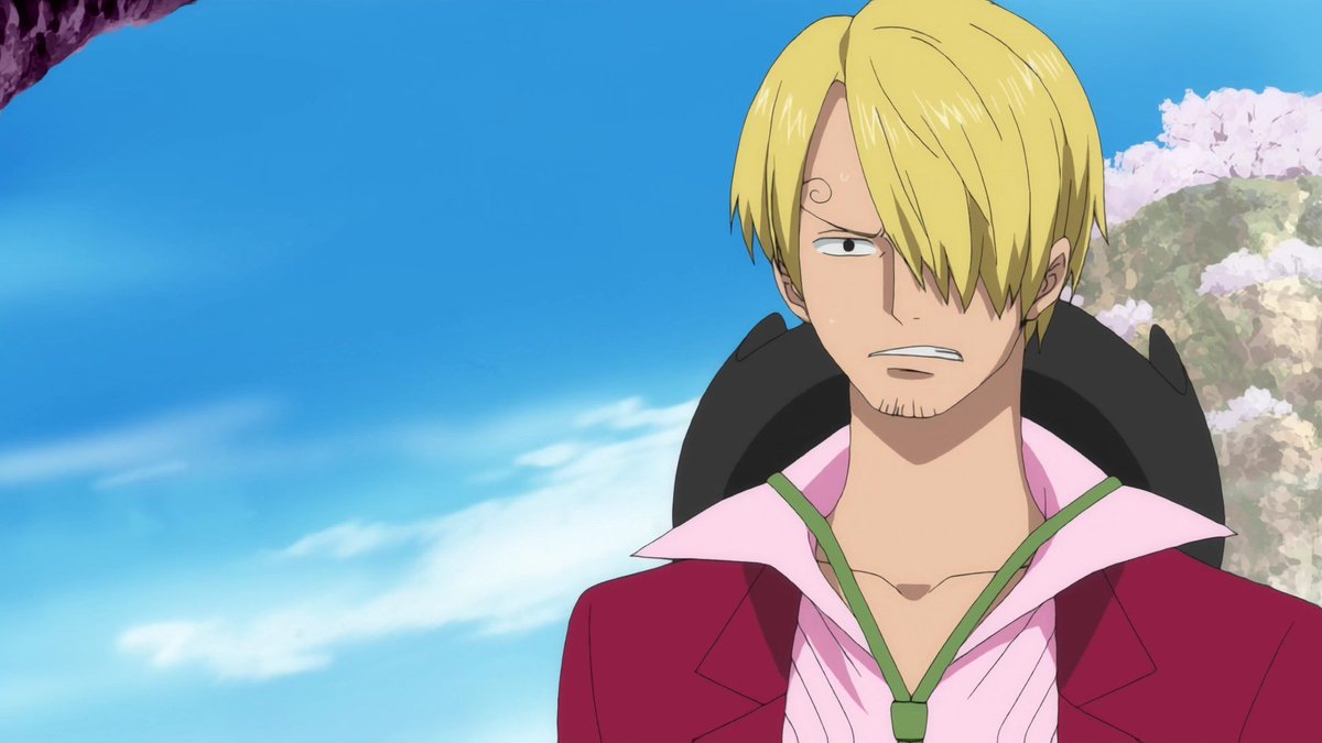 I'm really digging his look  Sanji you're such a pretty boy 