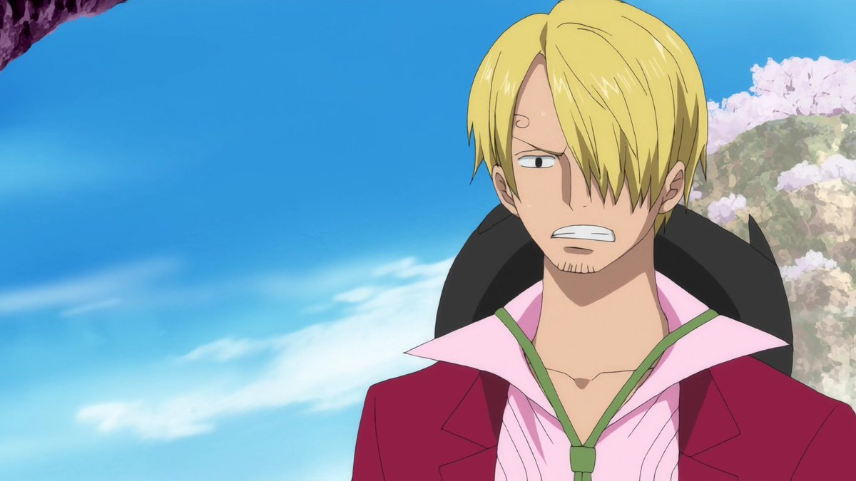 I'm really digging his look  Sanji you're such a pretty boy 