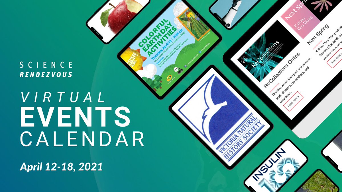 This week in our virtual #STEAM events calendar: 
💮 <a href="/UBC/">University of British Columbia</a> presents Beaty Museum Online Exhibits
🖍️ @CrayolaEdu &amp; <a href="/sci_rendezvous/">Science Rendezvous</a>'s Colourful #EarthDay Activities
🌳 <a href="/uvic/">UniversityOfVictoria</a>'s Using Community #Science to Inform #Conservation

And more here: sciencerendezvous.ca/virtual-events/