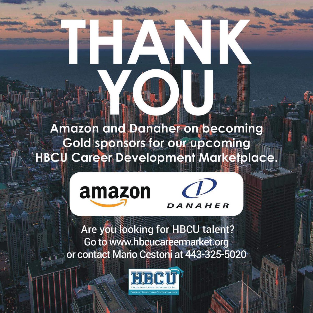Thank you to Amazon and Danager on becoming sponsors this year. Are you looking for HBCU talent? Constant us for details. hbcucareermarket.org #HBCUCDM  #HBCU #HBCUPortal #CorporateAmerica  #Leadership #Skills #Professional #Careers #Interests #Resume #Recruit #Internships