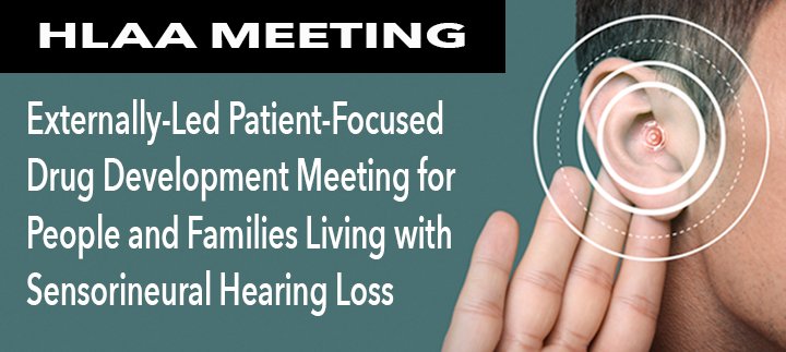 HLAA's tweet image. Register today for @HLAA’s Externally-Led Patient-Focused Drug Development meeting. The May 25 YouTube Live virtual meeting will go a long way in shaping future hearing loss treatments. #HLAA_PFDD 

bit.ly/2Qx2J8a