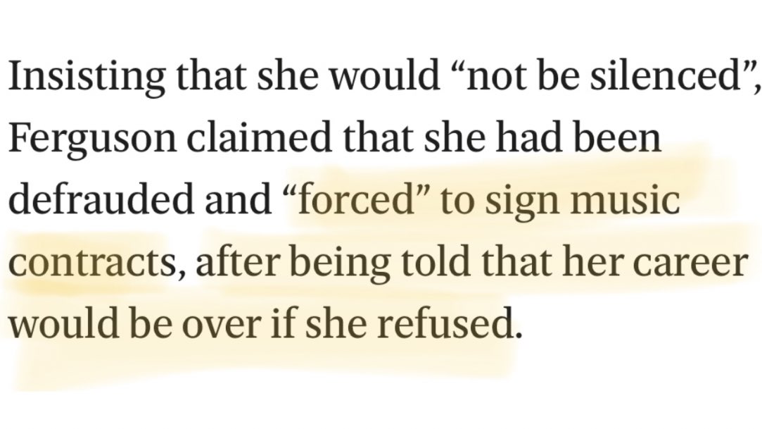 days ago JUSTICE FOR 1D AND LITTLE MIX, JUSTICE FOR FIFTH HARMONY, JUSTICE FOR CHER LLOYD were trending due to revealed mistreatments done by s*co to their artists. before that rebecca ferguson spoke about it too but went unnoticed