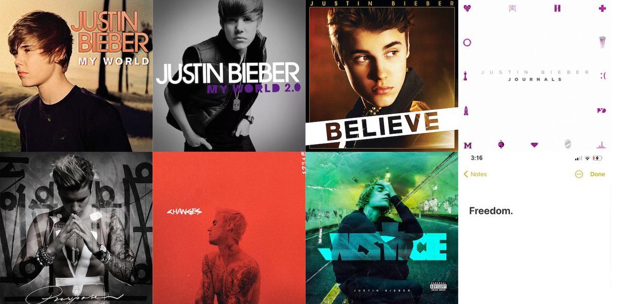 rank Justin Bieber’s discography