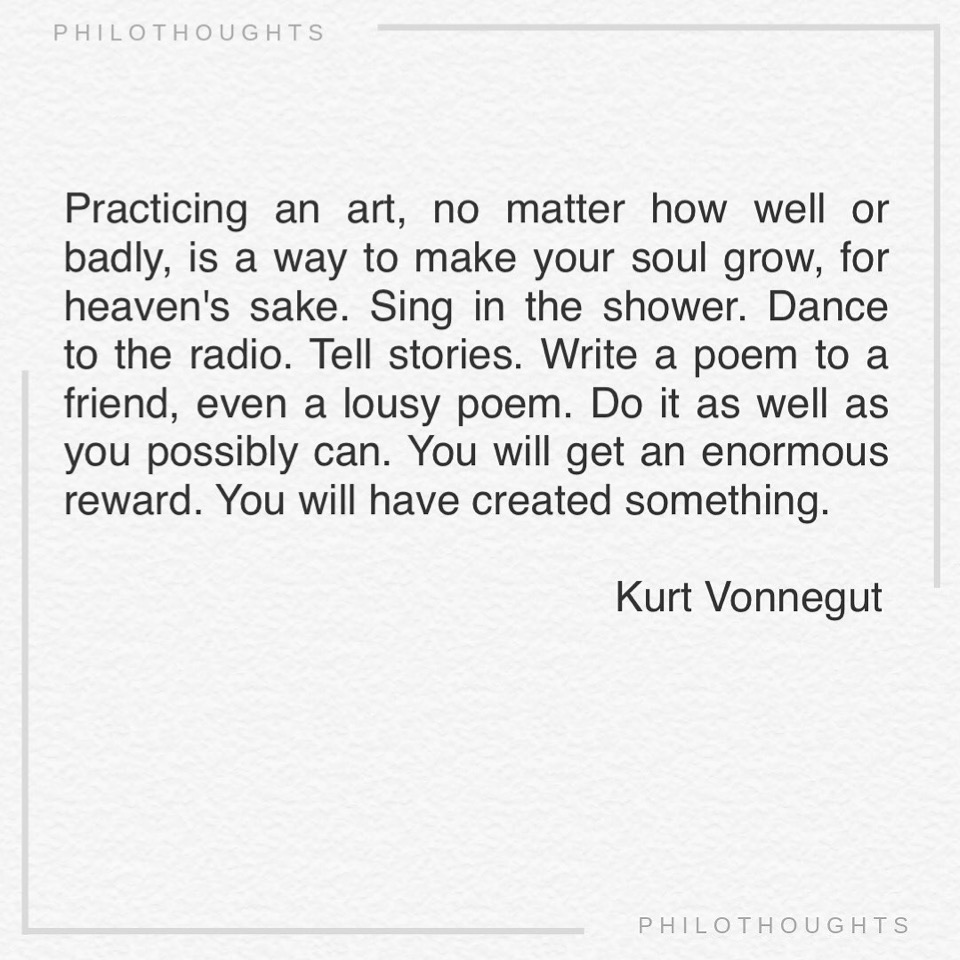 And a step backward - Kurt Vonnegut Quote - Literature - Typewriter Print -  Black Round Beach Towel by Studio Grafiikka - Pixels, image size:960x960