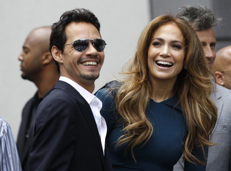 Marc Anthony: "We met working, we met twenty-some years ago, working. She is my partner, she is my girl, for life.This is producing her album in Spanish one of the best jobs that I have done and that she has done, she put her career in my hands and it is a great responsibility +