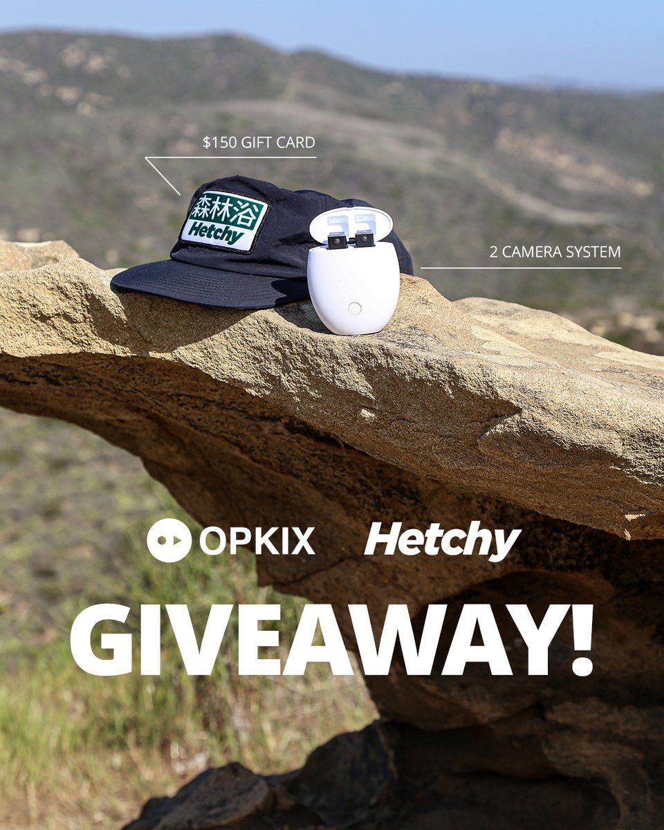 opkix's tweet photo. ‼️ GIVEAWAY ALERT ‼️ Spring is here and we’re giving away another OPKIX (2) camera system and a $150 gift card to our friends over at @hetchyoutdoors your next adventure! Head over to Instagram to enter.

One lucky WINNER will be announced on Monday, April 19 https://t.co/hAZd615J48