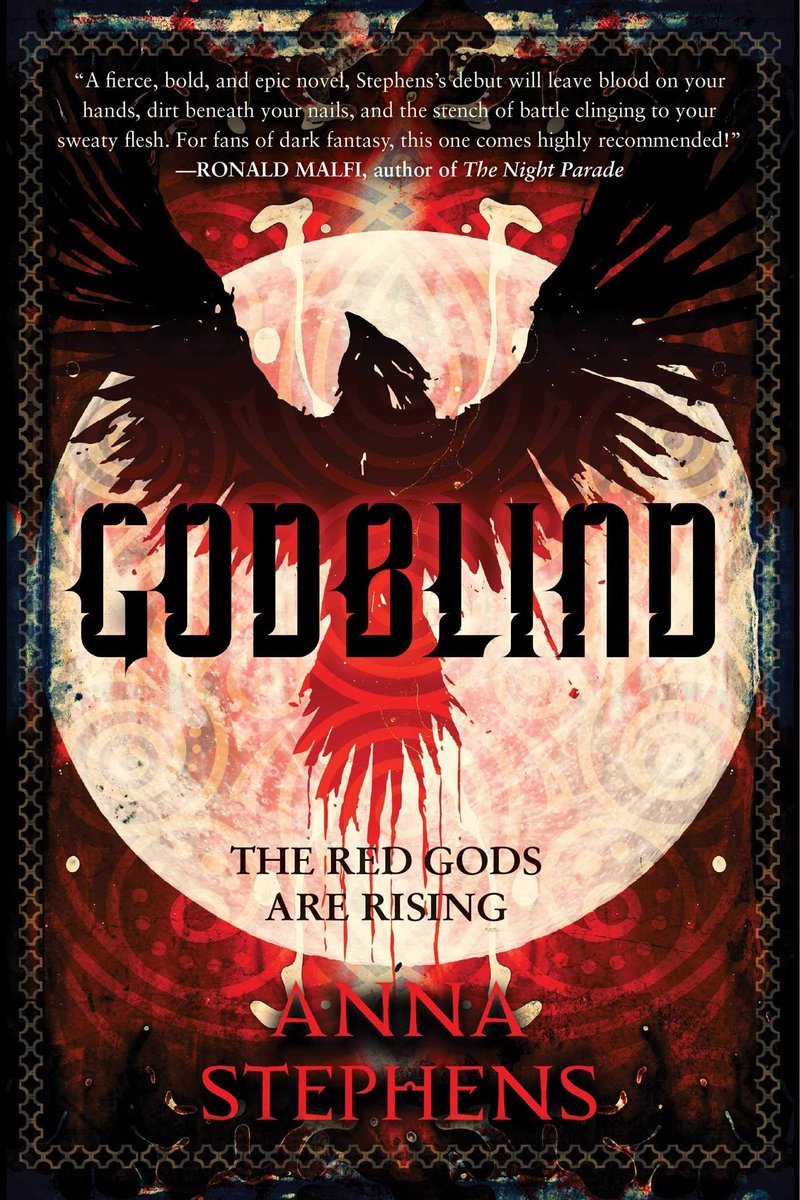 The Godblind trilogy by  @AnnaSmithWrites -DARK -Complex and badass characters -Fast paced writing -Bloody gods -Great battle scenes-Villain POV !-LGBTQ+ mc -Also look at that cover and tell me you don't need to own this I double dare youREAD IT