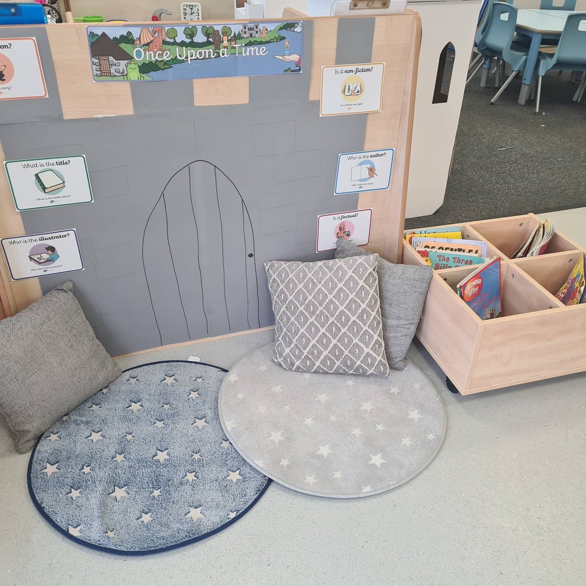 LiftShafton's tweet photo. Miss Tallant and Mrs Bray have been working really hard to organise the classroom for our new topic! Can you guess what it could be? 🏰👸🇬🇧 #remarkableClassrooms #discoverwhatispossible https://t.co/qbi8sXQeDG