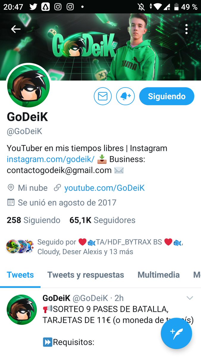 brawl_spain's tweet photo. @GoDeiK Dale bro animo https://t.co/wFnGOdzSvR