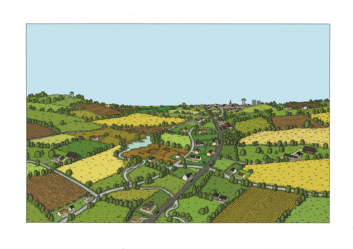 RaisonPablo's tweet photo. Voici un de mes projets qui est en cours de réalisation pour mon diplôme de fin d'année. Centré en quelques sortes sur la disparition des espaces ruraux parfois brutale autour de certaines villes, mais mon message sera plus élargi par la suite... https://t.co/KNp9GdNiqK
