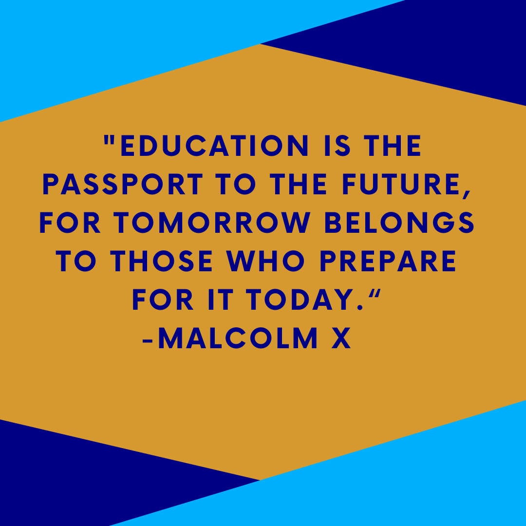 NextStepUp_TU's tweet photo. We at Next Step Up hope that everyone is having a marvelous Monday. Here is a quote to set the tone for your week . 
#MalcolmX#Education#Mentor#Tutor#Tutoring#Tuskegee#WeMentorWeChangLives#NextStepUp https://t.co/EZfTFNO8H8
