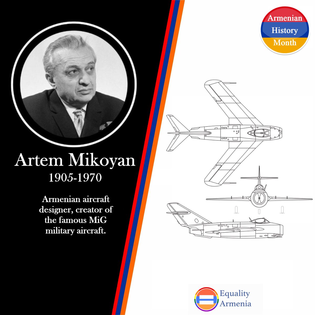 Celebrating #ArmenianHistoryMonth we continue our series of “Armenian Contribution to Humanity”. Today we feature Artem Mikoyan! Read our article, available in English and Armenian, on our Facebook page.
facebook.com/11485193452244…