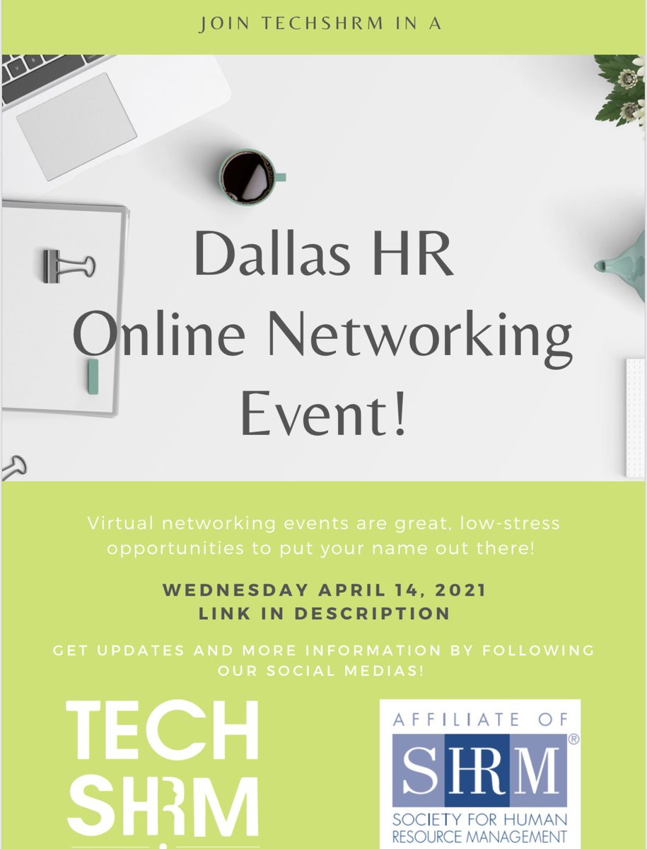This Wednesday, April 14th! We hope to see you there! 

To RSVP: dallashr.org/DallasHR/Event…