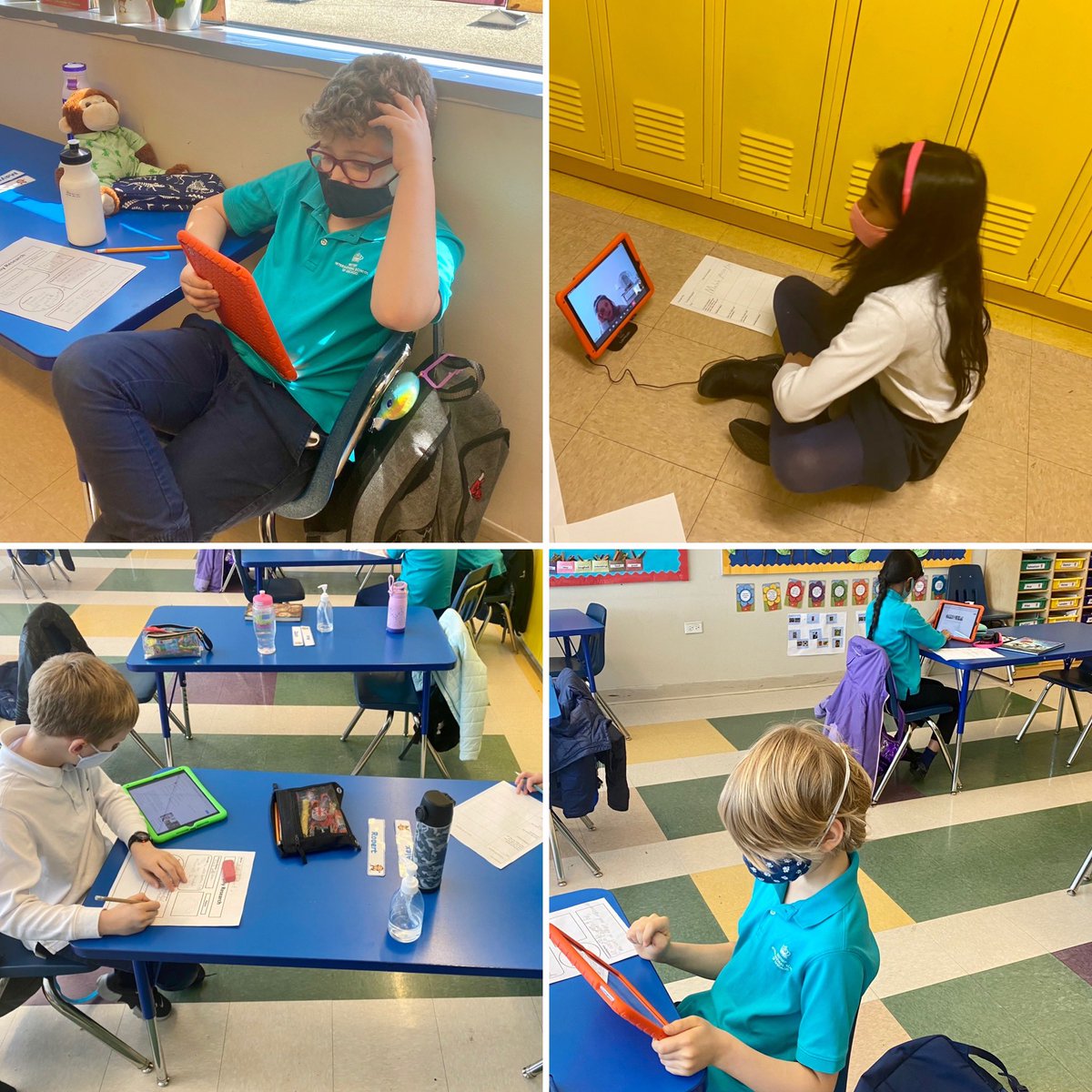 BISCLPYear3's tweet photo. The #MarvelousMonkeys are busy researching someone who has made a difference to the world. Biography writing starts tomorrow! @BISCLPYear3 @BISCLincolnPark @NAEducation https://t.co/2LZP03kllI