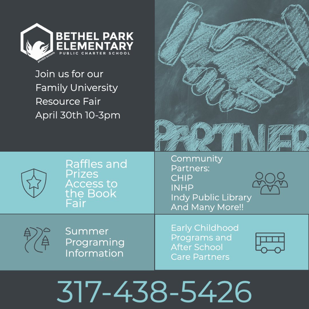 pilotED families! We have an event JUST FOR YOU -- join us for our Family Resource Fair on April 30th from 10AM to 3PM at our elementary school. There will be lots of information that you do not want to miss. See you then!