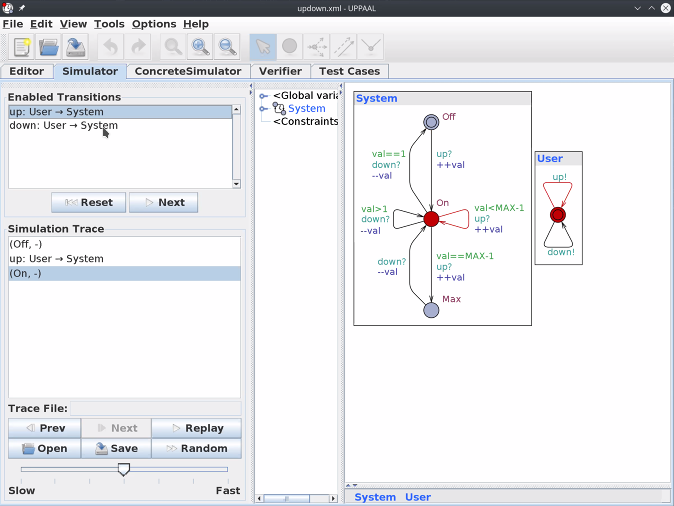 AMOSTWorkshop's tweet photo. Thank you Marius Mikučionis for the hands-on tutorial on using #UPPAAL for test case generation! #AMOST2021 https://t.co/ed4YugkQFA