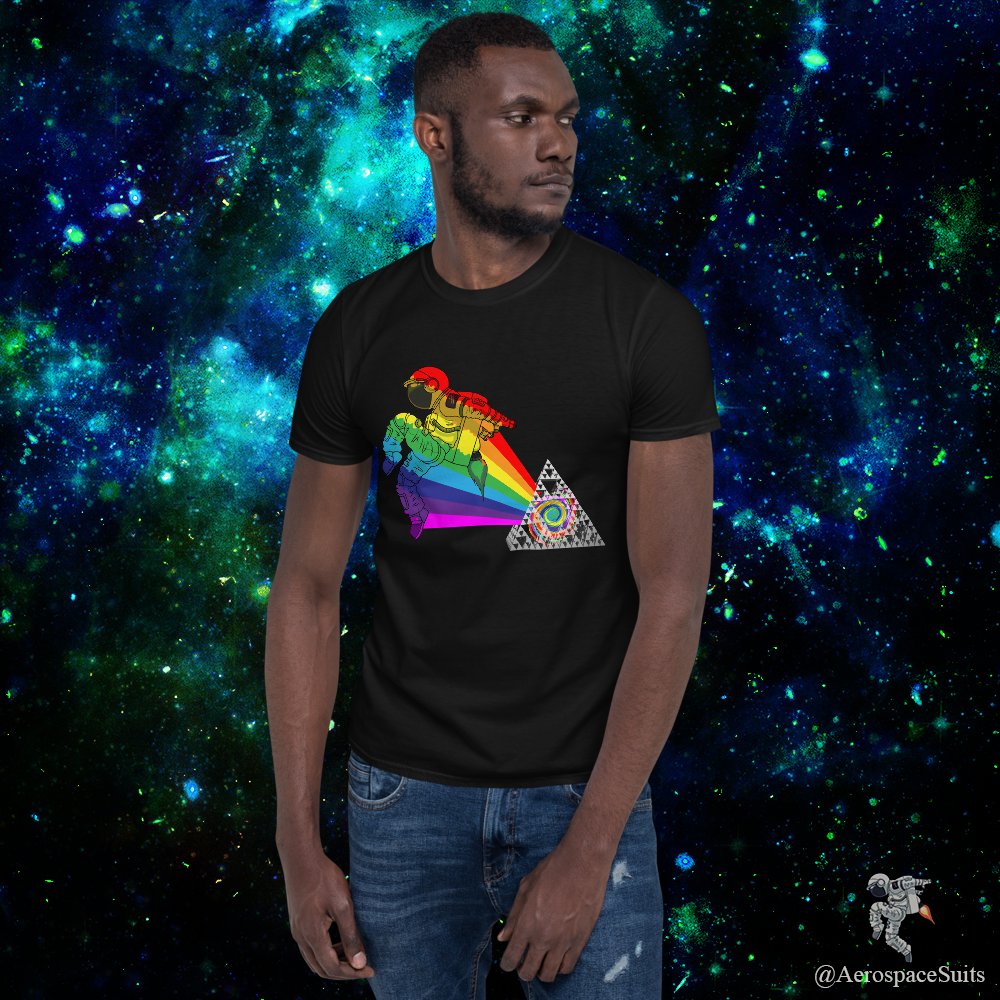 AerospaceSuits's tweet photo. The astronaut in this design is a rainbow version of the Aerospace Suits logo.
https://t.co/as5ERSDhPG
#astronaut #spacesuit #sierpinski #fractal #tshirt #astronauts #sierpinskitriangle #mathematics #rainbow #pyramid #stem #science #aerospace #dancing #dancer #danceinspace #up https://t.co/1HaEMsYqbo