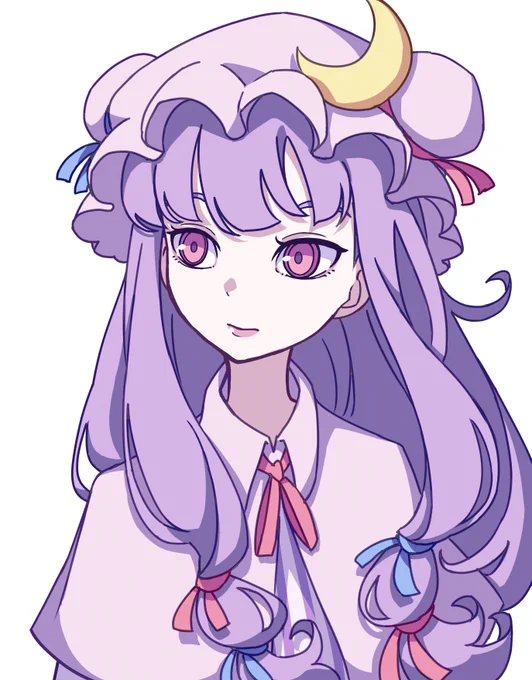 #深夜の真剣お絵描き60分一本勝負 
パチュリー 