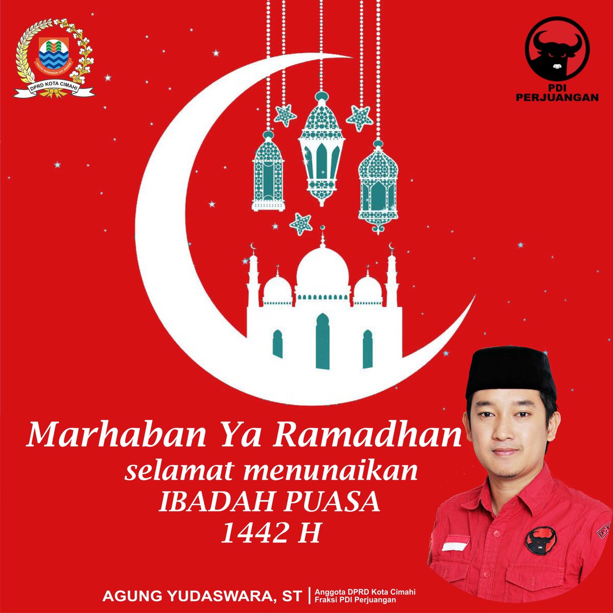 Mari kita sambut bulan ramadhan dgn penuh sukacita, Selamat menunaikan ibadah puasa 1442 H, mohon maaf lahir dan bathin
<a href="/PDI_Perjuangan/">PDI Perjuangan</a> 
<a href="/dpcpdipkotacmhi/">DPC PDI Perjuangan Kota Cimahi</a> 
<a href="/pdip_jabar/">infokom dpd jabar</a> 
<a href="/cimahikota/">Pemkot Cimahi</a>