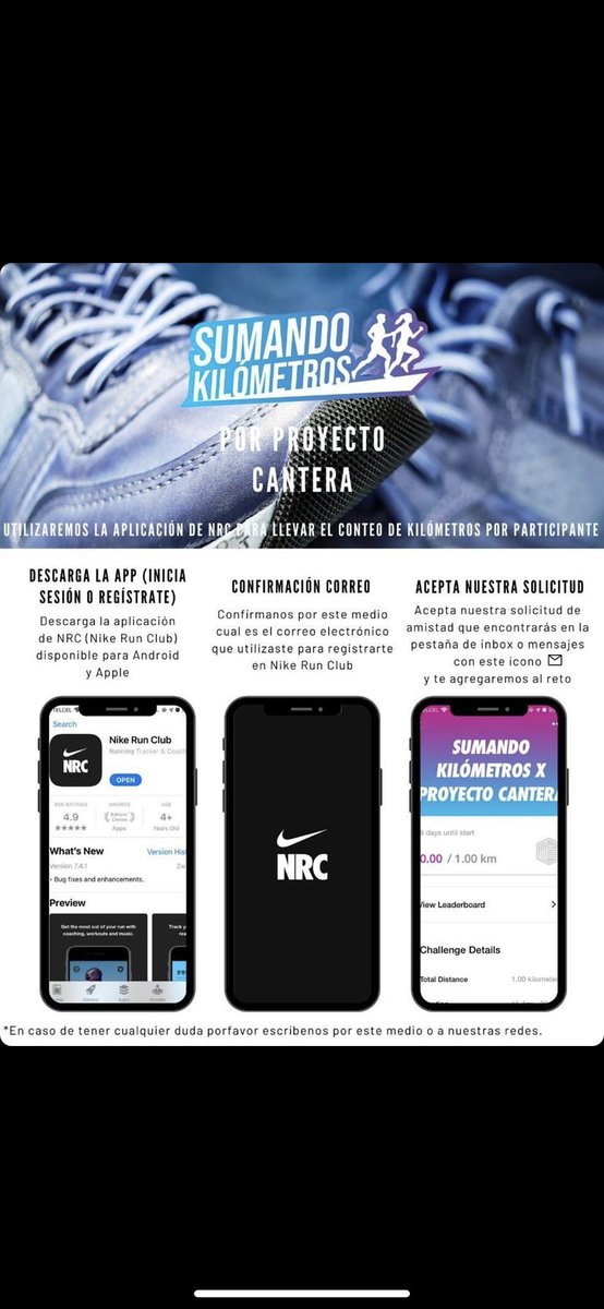 No olvides seguir estos pasos para contabilizar tus Kilometros. Ya estamos a solo 3 días de iniciar el reto.