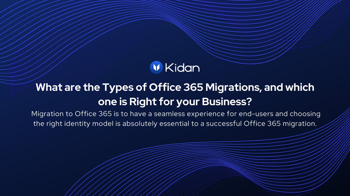 Kidan_Global's tweet image. Kidan helps businesses in their Office 365 migration with the knowledge of onboard technical experts and makes it easy and reliable to move forward without disrupting a single day of work. wfy.ai/2Royj8l
#office365migration #exchangemigration #migrationmanager #kidan