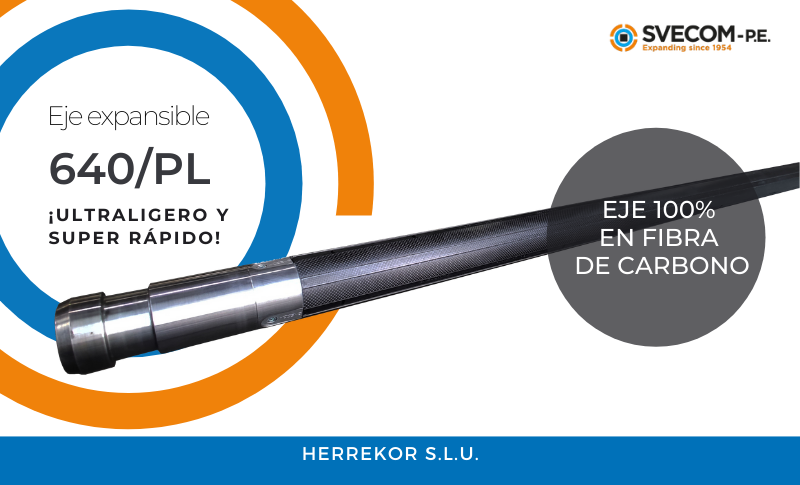 Nuevo Eje expansible multicámara 640/PL de Svecom fabricado 100% en fibra de carbono de alta resistencia con tecnología de devanado de filamentos, aporta ligereza al eje permitiendo trabajar a velocidades superiores, ideal para máquinas rebobinadoras: cutt.ly/fc5LR8G