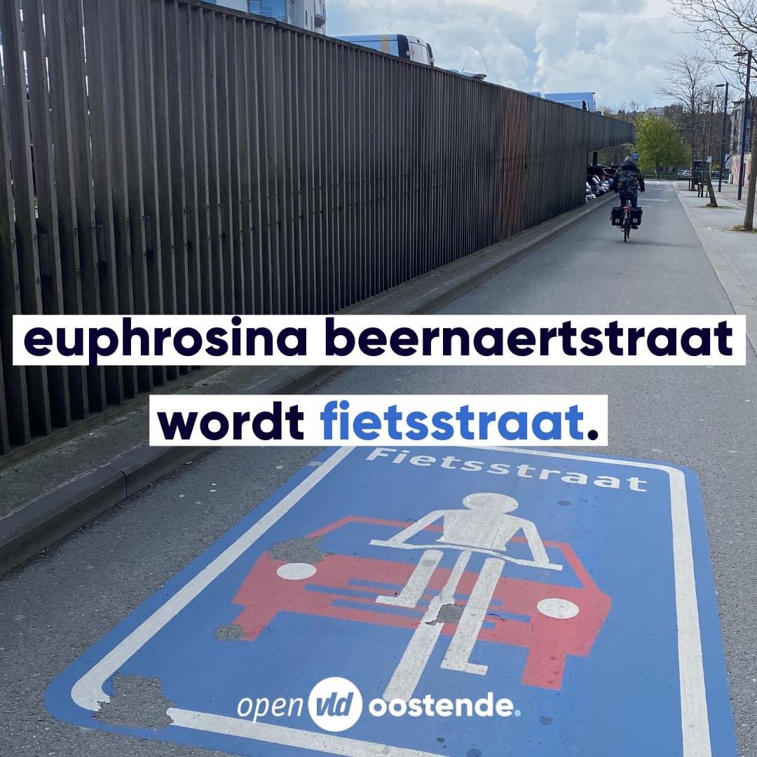 Naar aanleiding van de trajecten ‘Veilige schoolomgevingen’ wordt de Euphrosina Beernaertstraat binnenkort een fietsstraat. Deze bevindt zich op een belangrijke schoolroute. Op die manier wordt een zachte doorsteek gecreëerd voor fietsers en voetgangers.