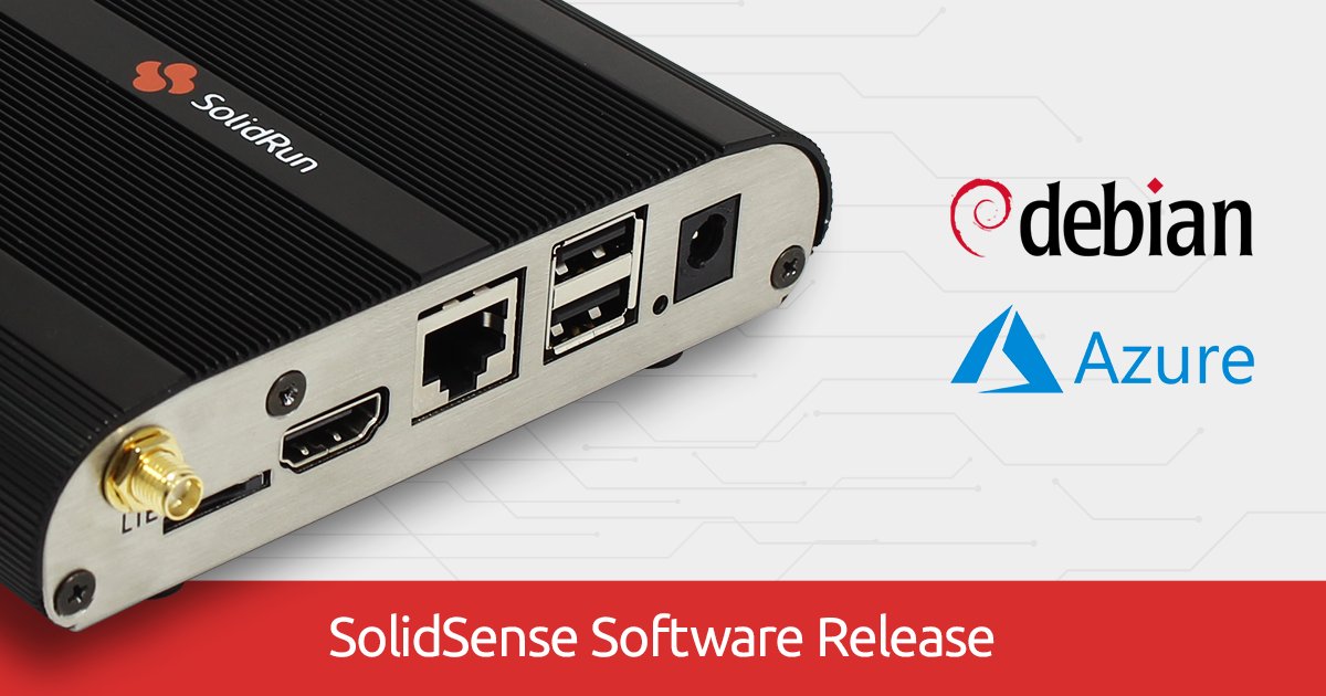 solid_run's tweet photo. SolidRun is happy to announce a new software release-#MicrosoftAzure IoT Edge Agent Demo.
Microsoft's container services for edge devices can be deployed on #SolidSense.
#Debian 10 , #Linux 4.19, #aziot 1.1.0
Documentation:
- https://t.co/TfKoSj305Z
- https://t.co/9Tct1wyByL https://t.co/vdvNoM2Tgp