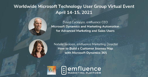 emfluence's tweet photo. There's still time to register for @WWMSTUG! Don't miss out on over 60 educational sessions across more than a dozen @Microsoft technologies, including emfluence's own @NatalieTJackson and @dcacioppo. Register now: https://t.co/EscjAyCkvH

#WWMSTUG #MSDyn365 https://t.co/1RQJkti1pS